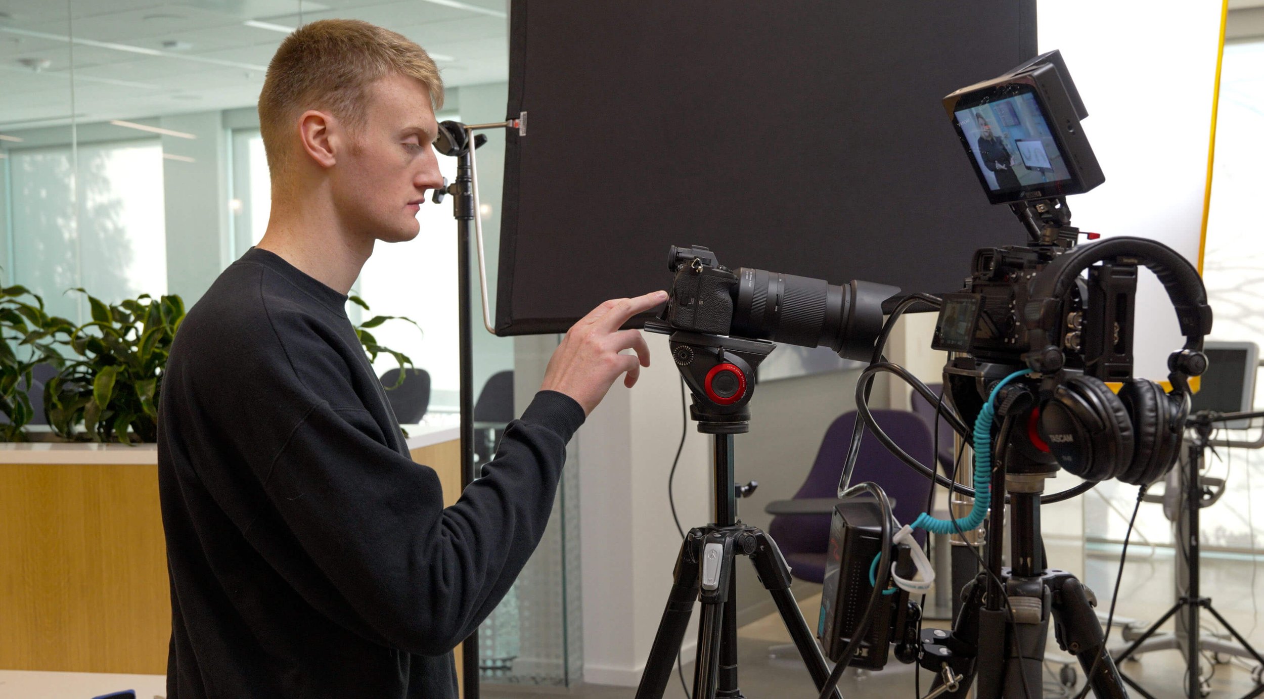Behind the scenes on a Morgan Scott Creative shoot